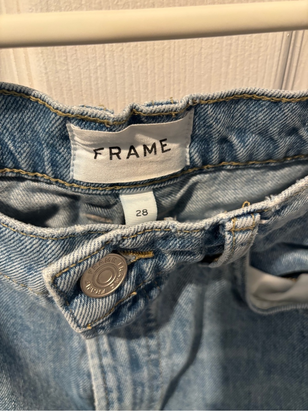 Frame Denim Le High N Tight Straight Zona Size 28 - Picture 5 of 6